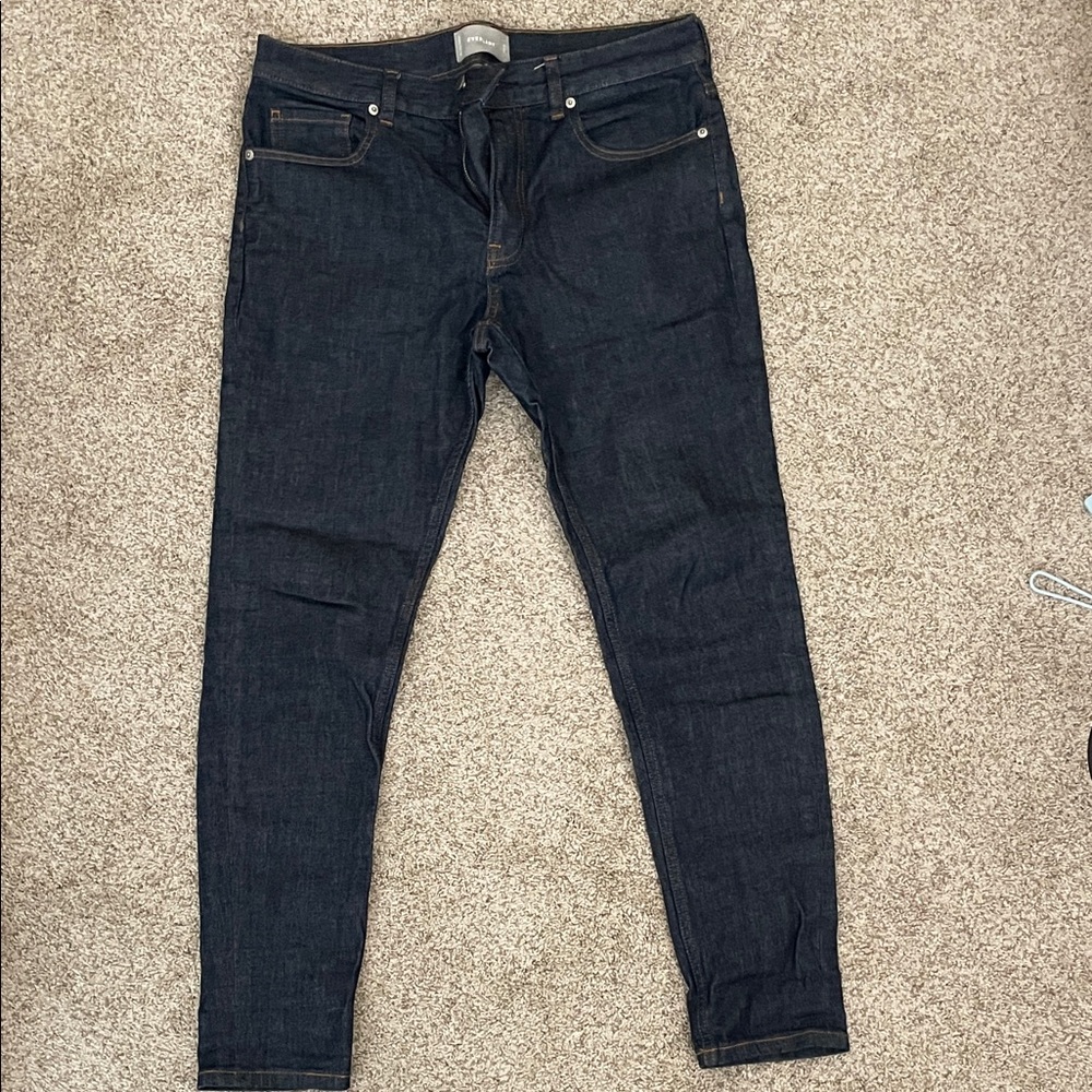 Everlane Men's Deep Indigo Skinny Jeans